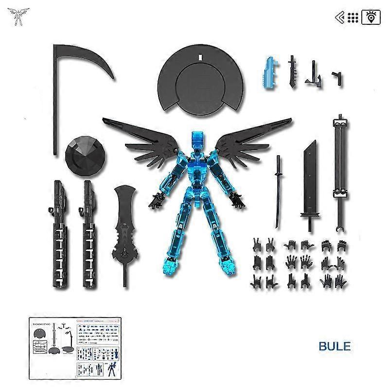 Dummy 13 Action Figure 2025 New T13 Transparent PVC Model 3D Printed Multi-Jointed Full Body Movable Robot Titan 13 for Stop Motion Animatio