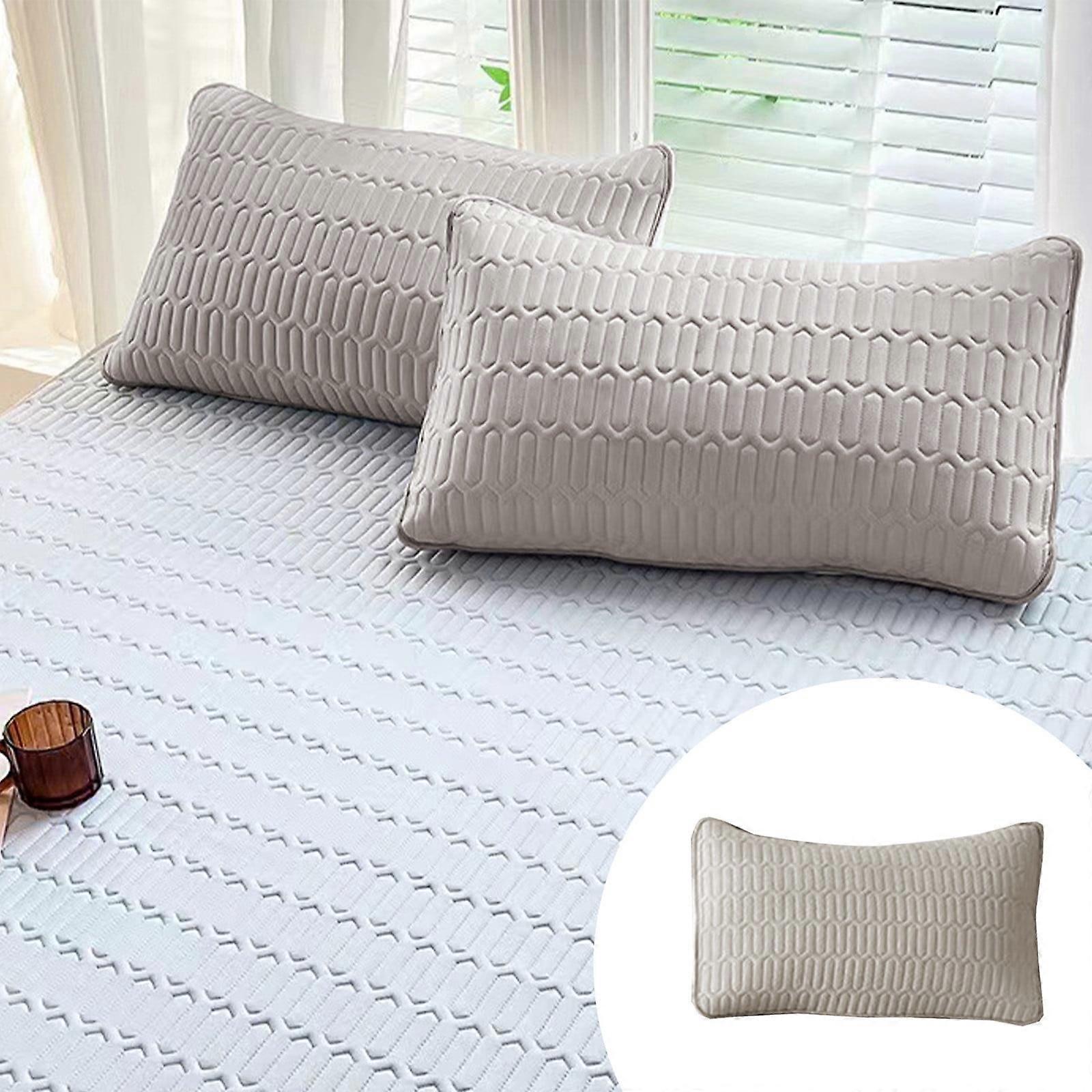 IMossad Memory Foam Bed Pillow Case, - Extra Firm, Adjustable, Cooling Pillows for Side Sleeper, Back, Stomach