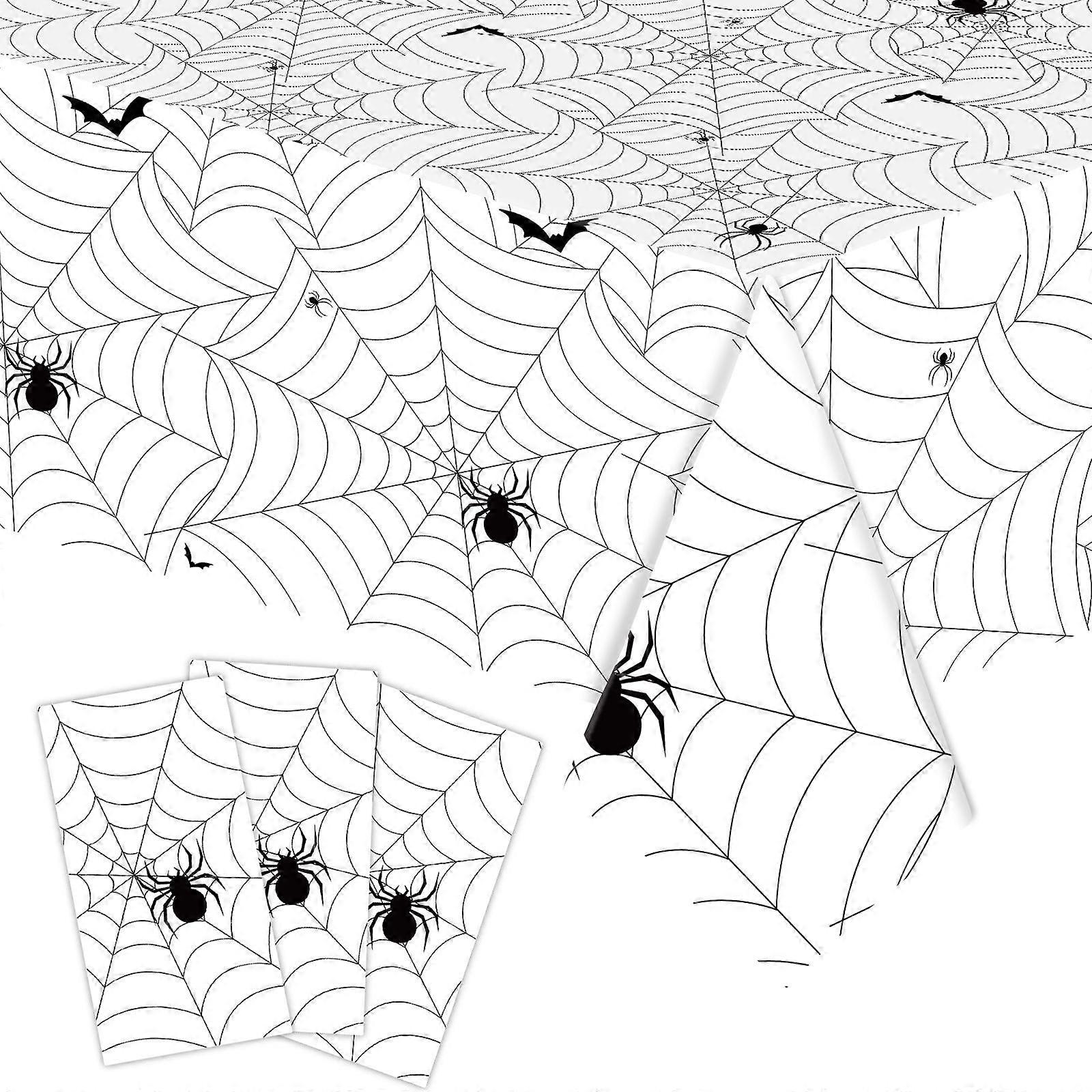 Generic Halloween Disposable Tablecloth Plastic Rectangular Table Cover Halloween Party Tablecloth