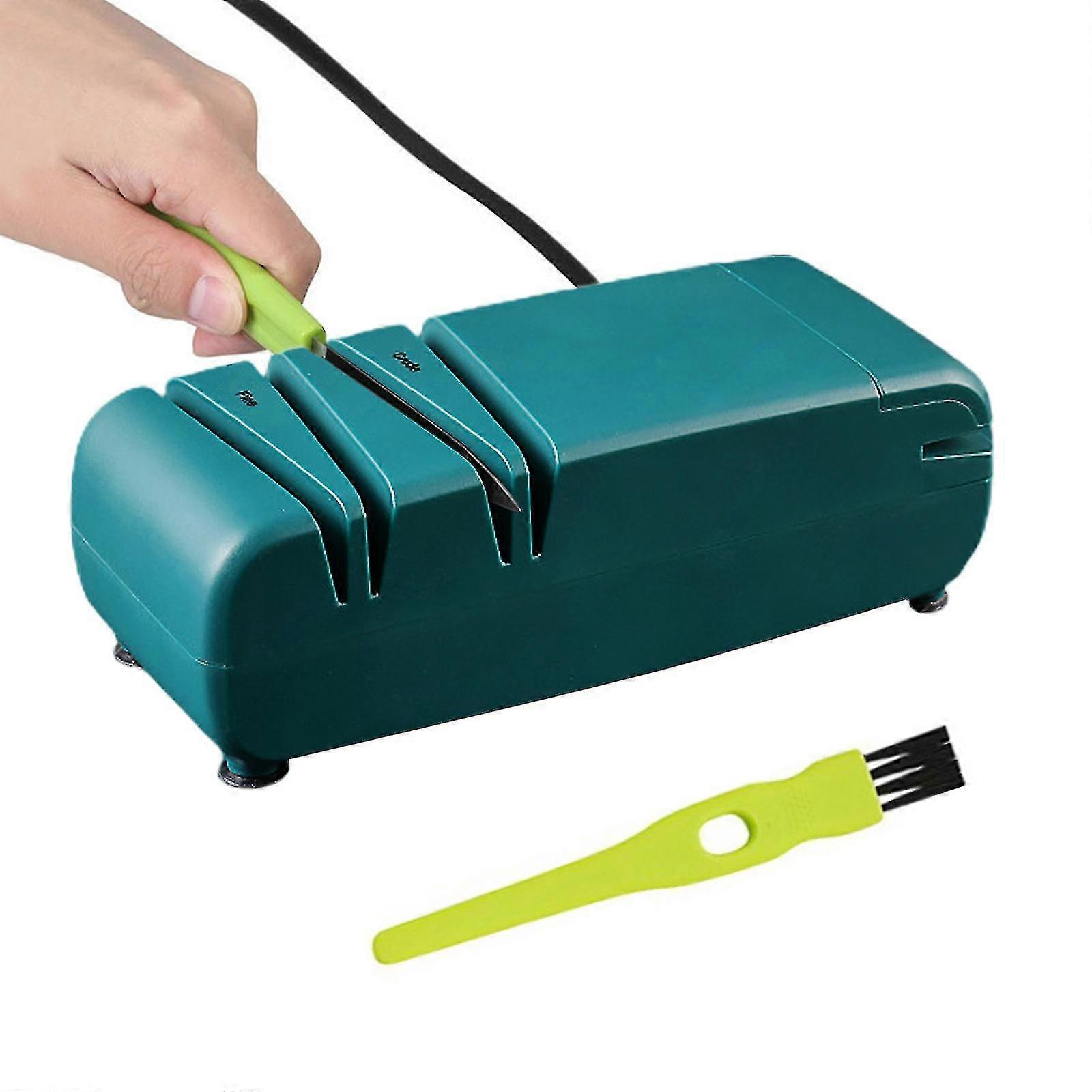 Electric Knife Sharpener, Professional Knife Sharpener For Home, 2 Stages For Quick Sharpening & Polishing