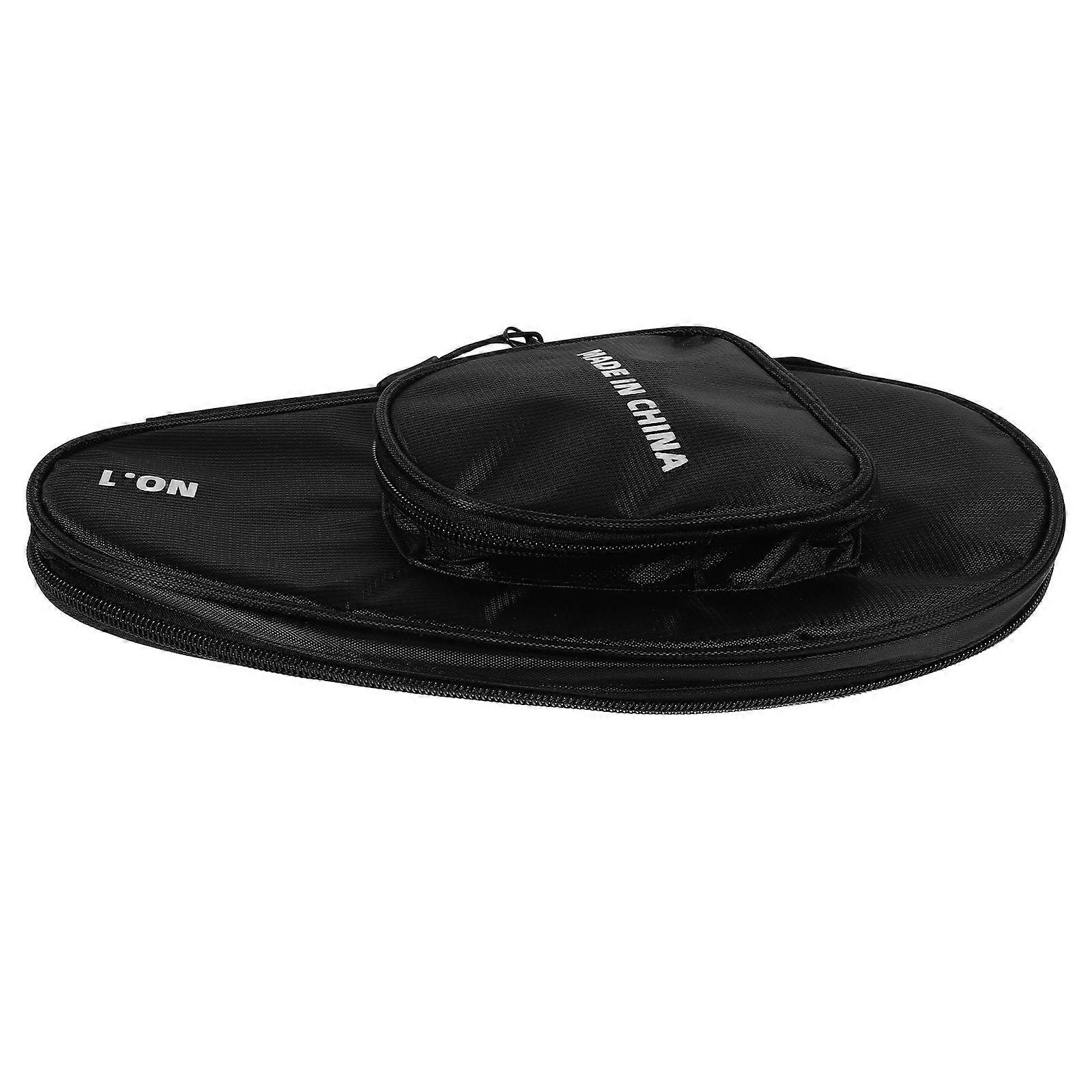 Table Tennis Paddle Case Organizer for 2 Paddles with Zipper