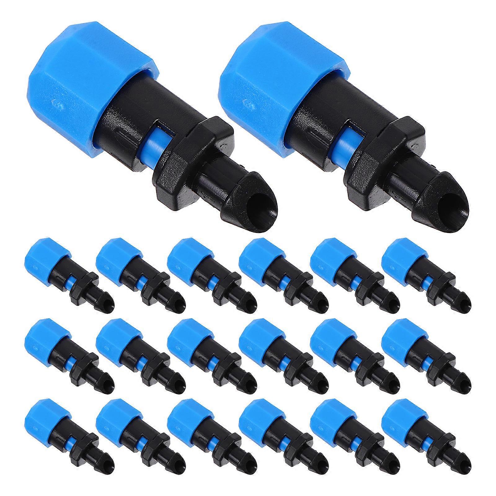 Adjustable Drip Irrigation Garden Dripper for Watering 100Pcs Blue PP Nozzle