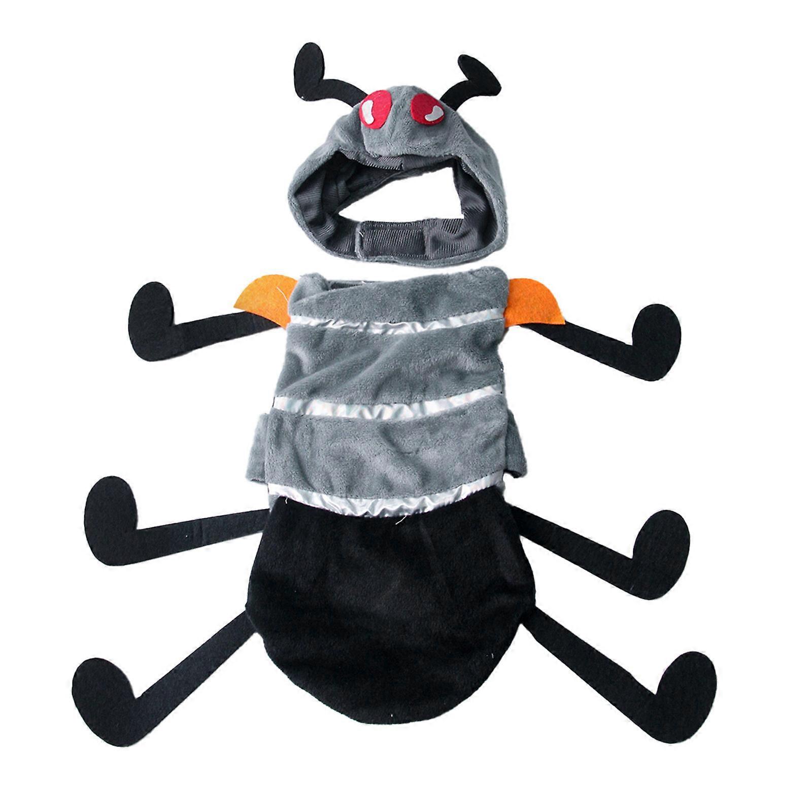 Lovely Ants Design Plush Costume For Cats Comfortable Role Playing Attire Ideal For Holidays And Daily Use  S