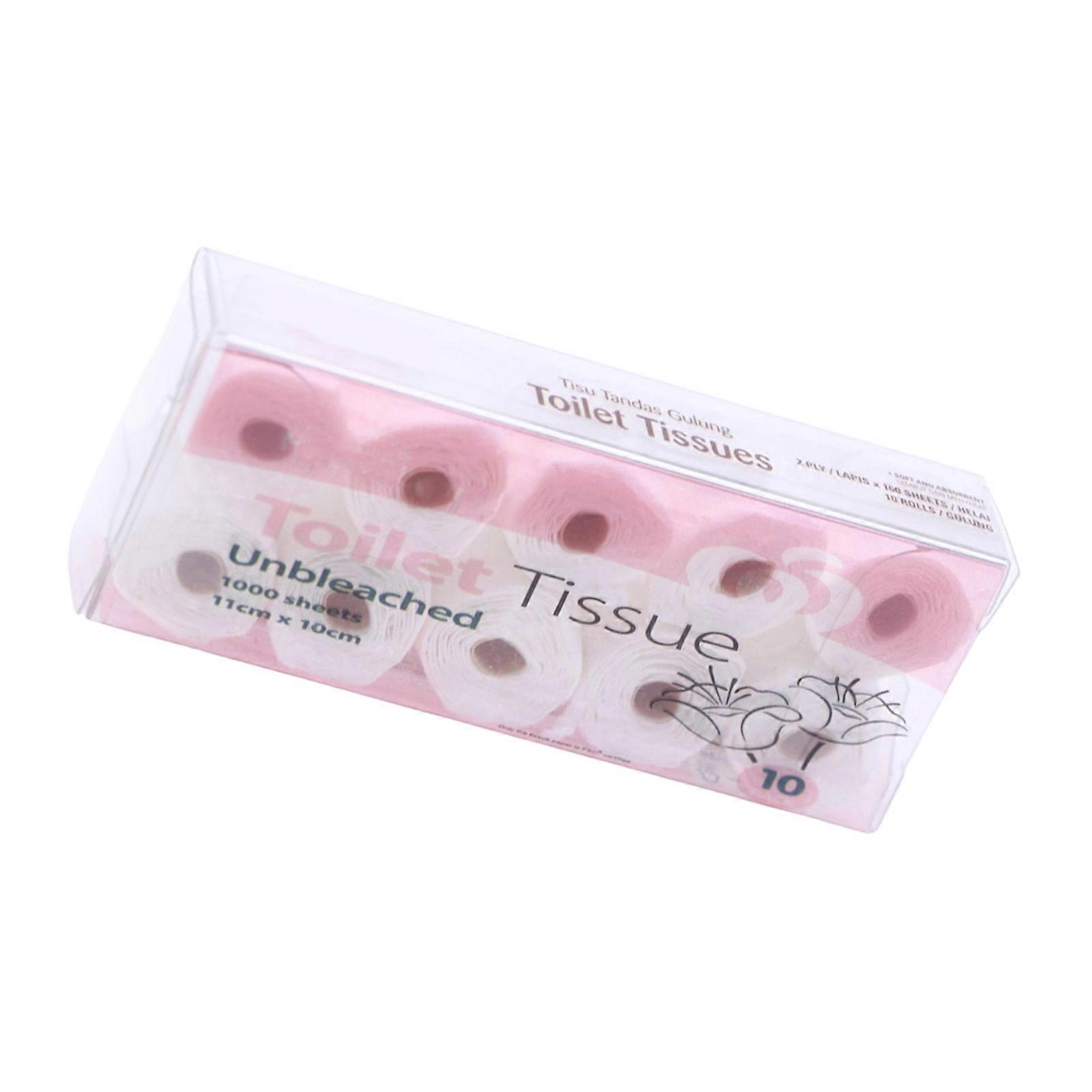 Realistic Miniature Tissue Paper Towel Doll House Accessory Craft Model Project Setting For Kids Imagination Development  Pink