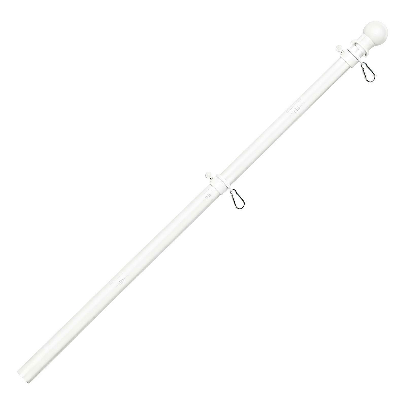 Anti Rusts Outdoor Hanging Flagpole Heavy Type 5kg Load Capacity For Beach Mountain Parties Promotions  White