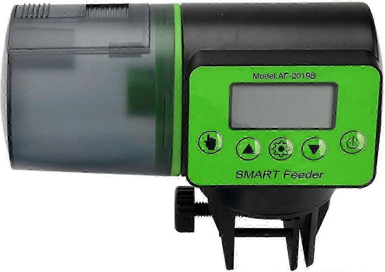 Automatic Fish Feeder - 200ml Aquarium Electric Auto Fish Feeder Moisture-Proof Fish Feeder Timer Feeding Food Feeder with LCD Display Programmab