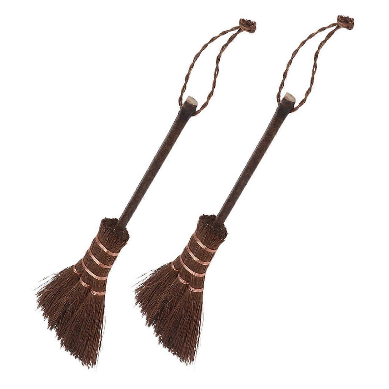 2 Pack Mini Dust Brush and Handheld Broom Set for Desk Tabletop Home Cleaning