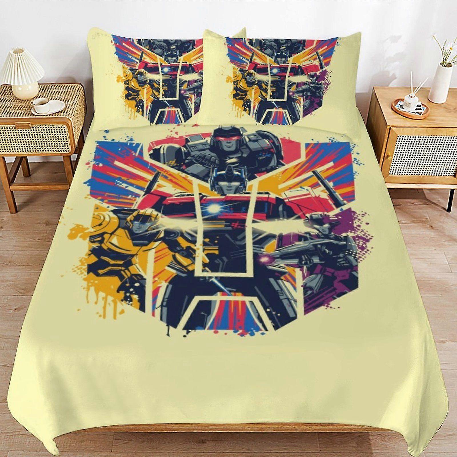 W353 Transformers Ultra Durable Bedding Touch Machine Safe Comfort Thread Finish Duvet Cover Sets Rest Kit M353
