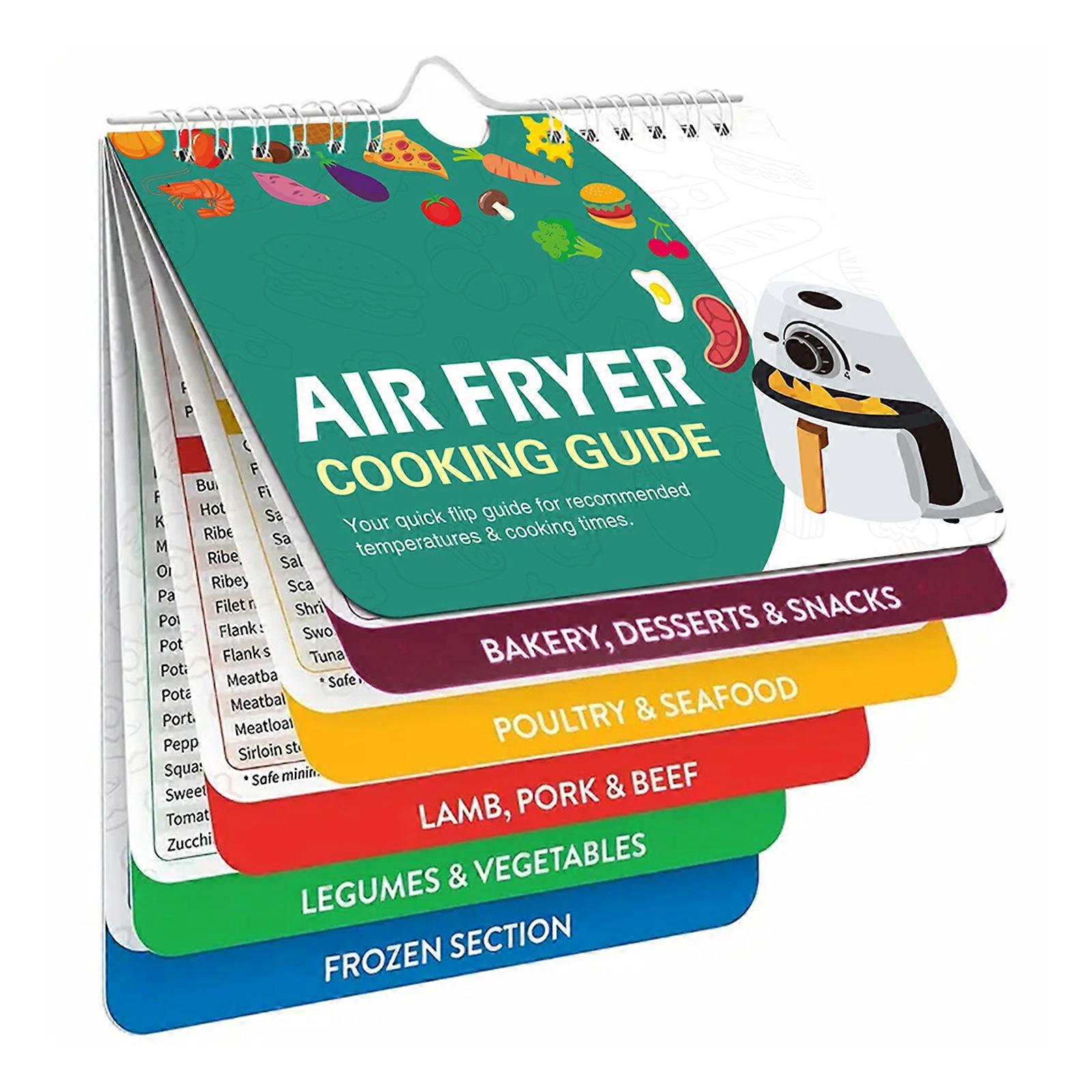 Magnetic Temperature Quick Reference Guide Cookware Accessory for Cooking Frying Cooking Times Chart, Cook Chart Kitchen Multicolor