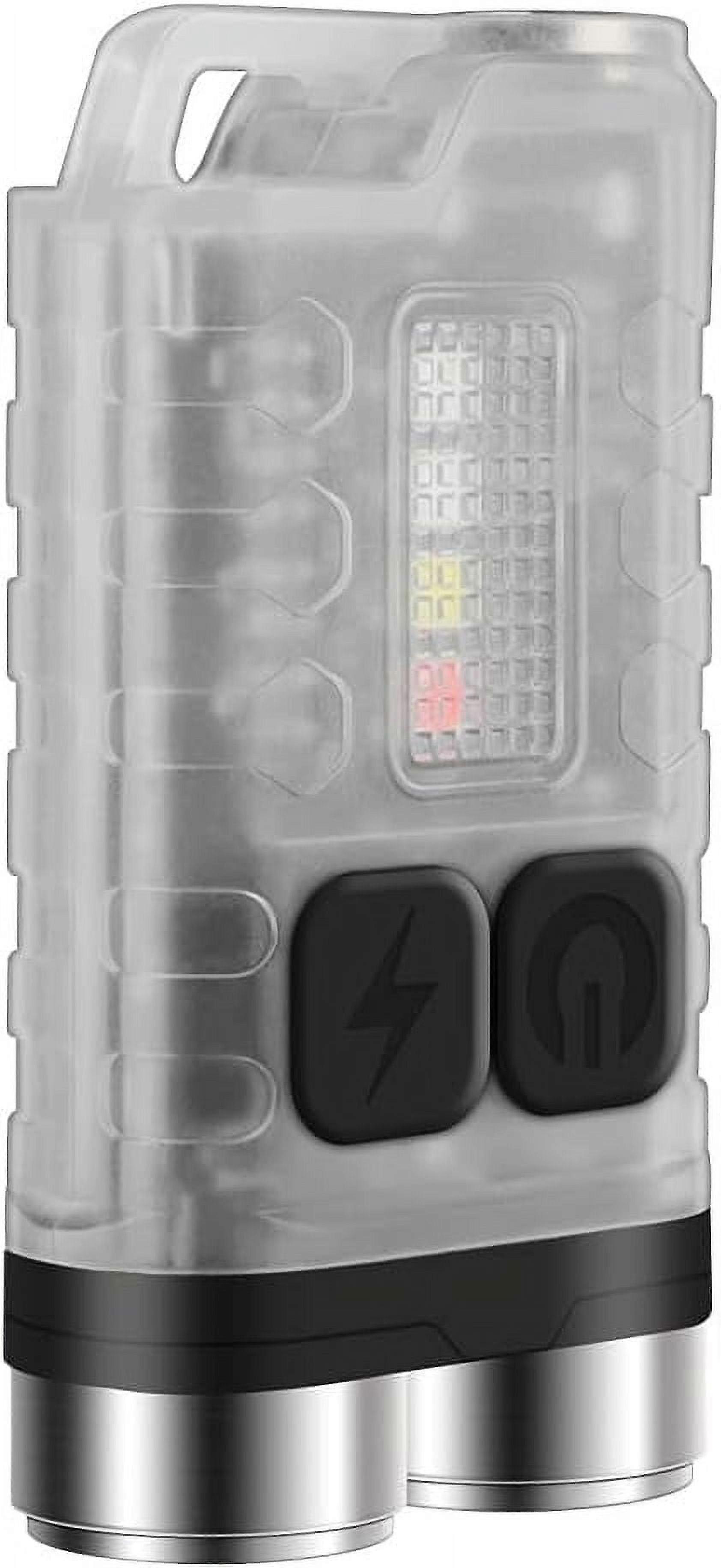 Mini Flashlight V3, 900LM USB-C Rechargeable Keychain Light with Red/UV/Blue, 10 Modes, Waterproof, Tail Magnet, Portable EDC Pocket Light