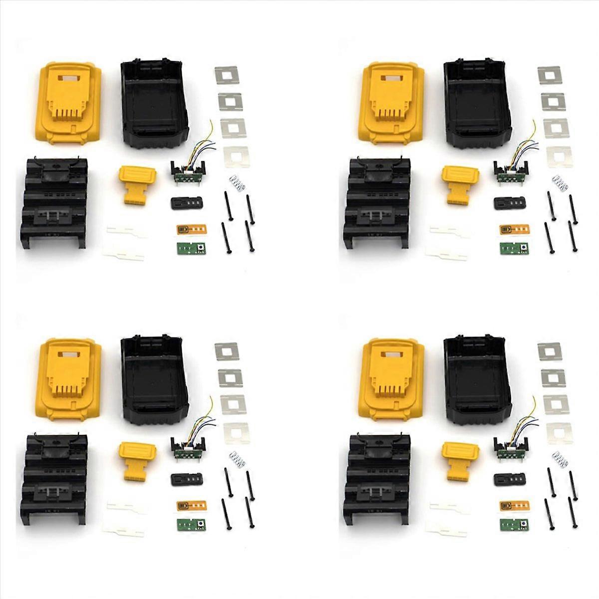 4X Li-Ion Battery Plastic Case PCB Charging Protection Circuit Board Shell for 18V 20V DCB183