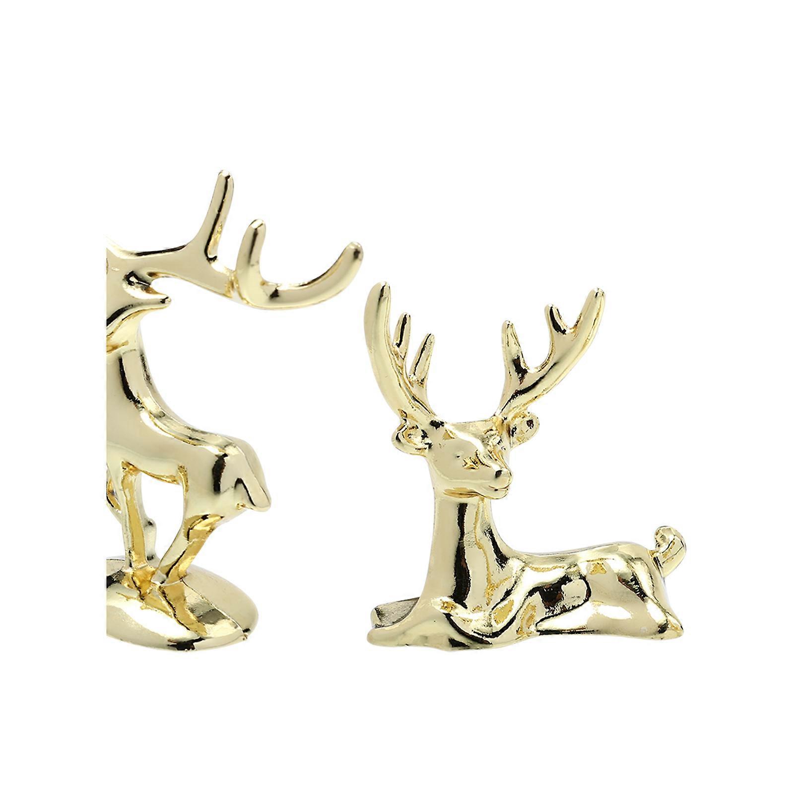 Kitchen Use Golden Pot Lid Handles with 2Pcs Creative Elk Knobs