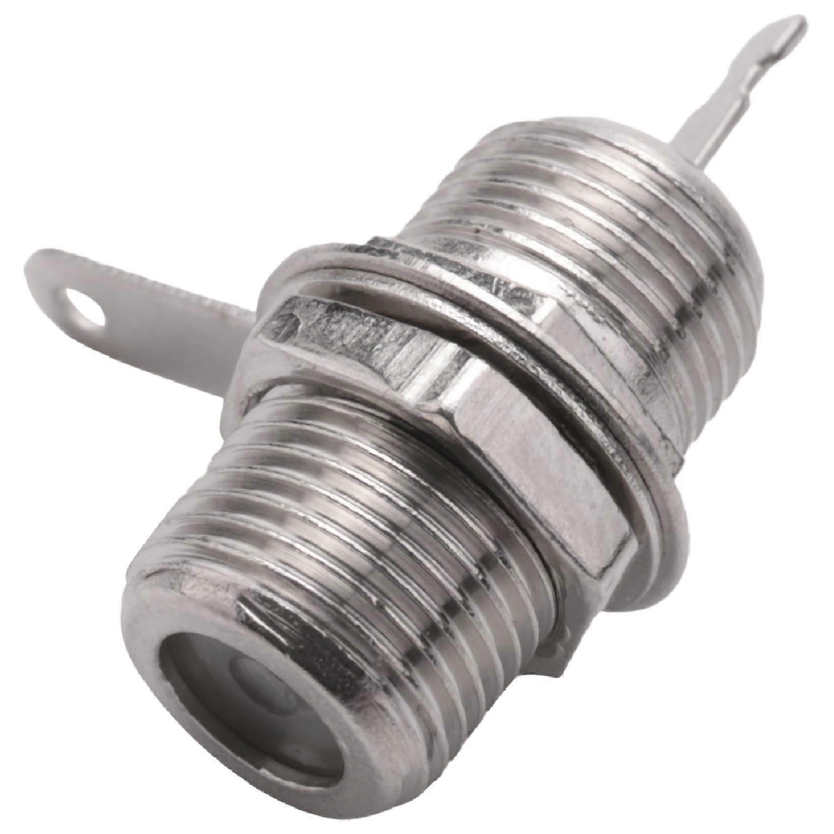 5 Pcs F Type Panel Mounted Socket Female Jack Solder Connector Adapter