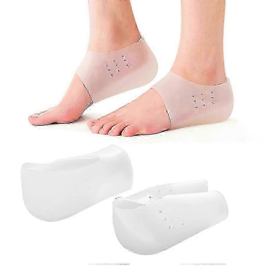 2025 Comfortable Silicone Heel Pads with Breathable Hollow Design