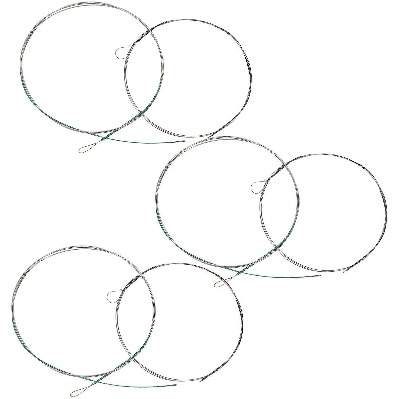 Steel Wire Erhu Strings Replacement for Erhu 3Pairs Silver Instrument Set