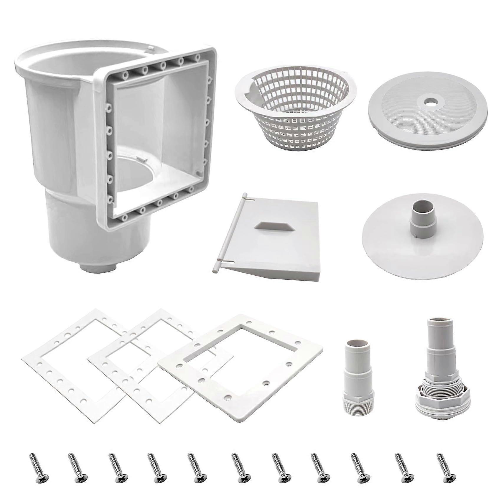 Universal Above Ground Pool Skimmer Kit with 6 Inch Opening, Fits All Pool Walls,  for SP1091LX