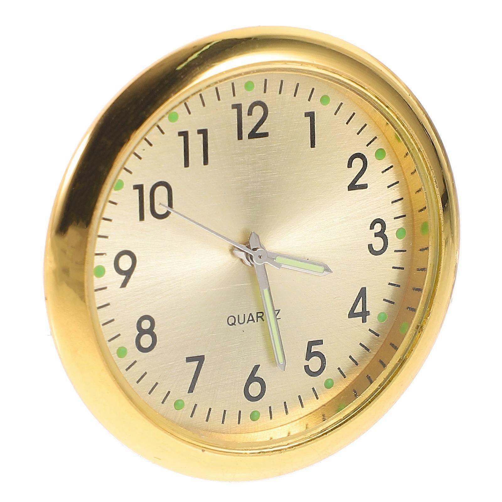 Mini Clock Model for Decor with Glass and Alloy Material