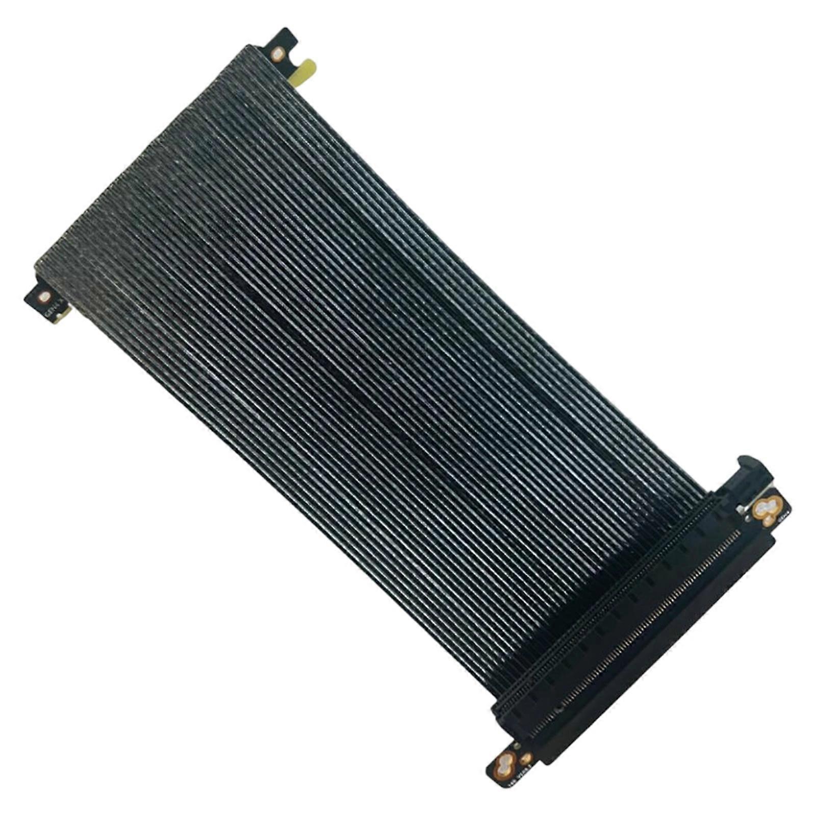 Double Reverse Graphics Card Extension Cable PCIe4.0 x16 Flexible GPU Risers for PC Case Connectors Wire Extension Cable Multicolor