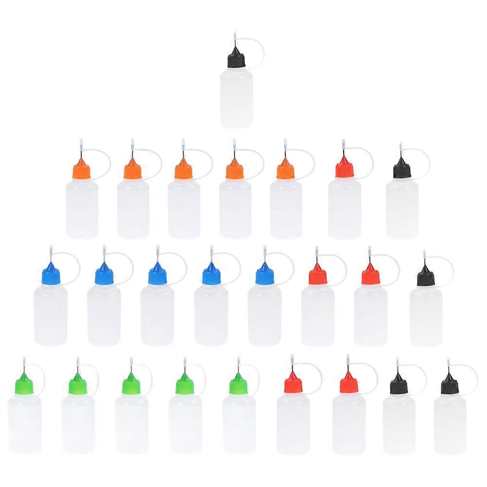 Needle Tip Glue Bottles for DIY Craft with Assorted Colors 50Pcs