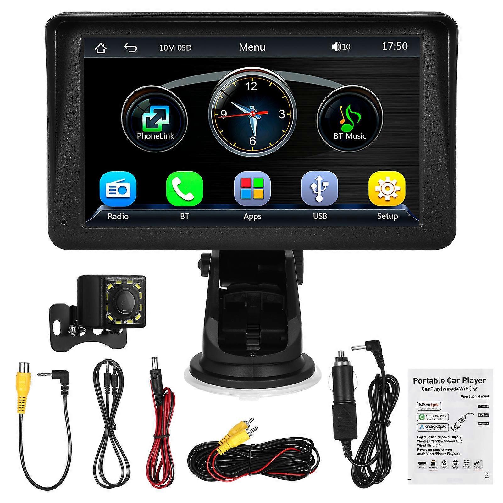 Car Radio Wireless with Reverse Camera for Music Playing 1Set