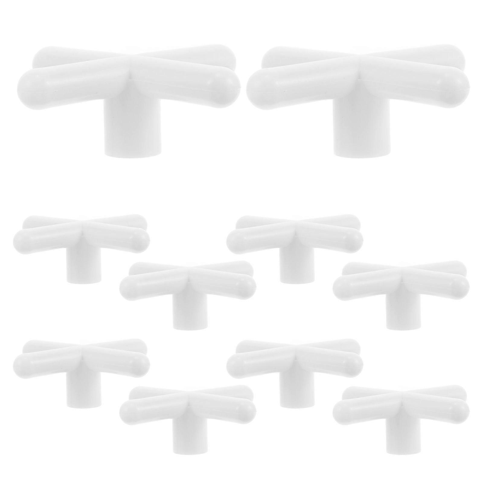 Cross Pool Cue Rest Plastic Billiards Bridge Head 10Pcs Replacement