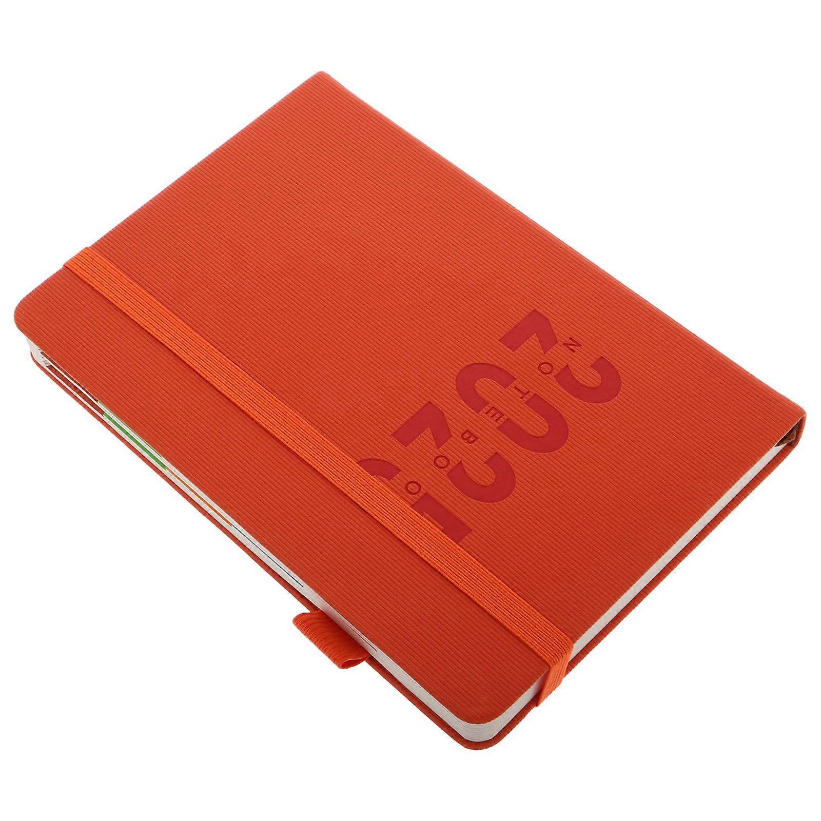 Schedule Planner Notebook for 2025 with Pen Holder and Strap