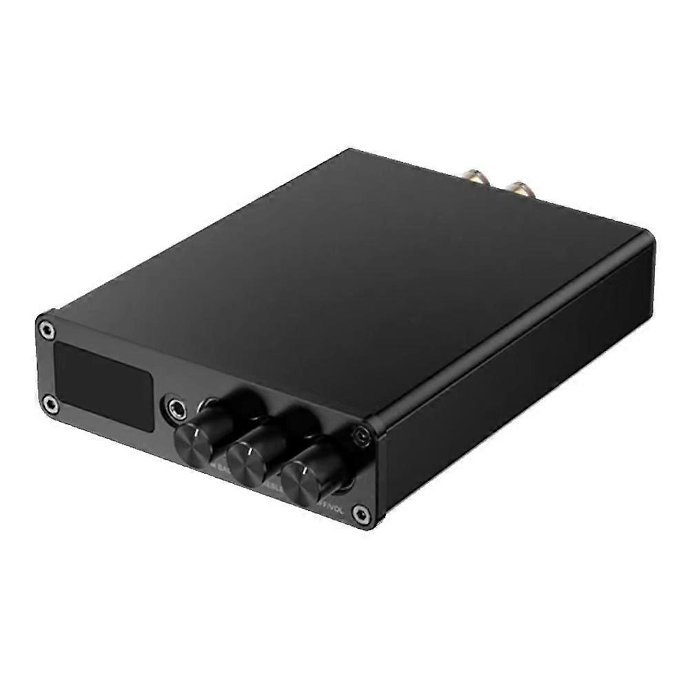 Power Amplifier 2xTPA3116D2 Bluetooth 5.3 Class D 2.0 Audio Amplifier 100Wx2 Microphone USB Input with Remote EU PLUG