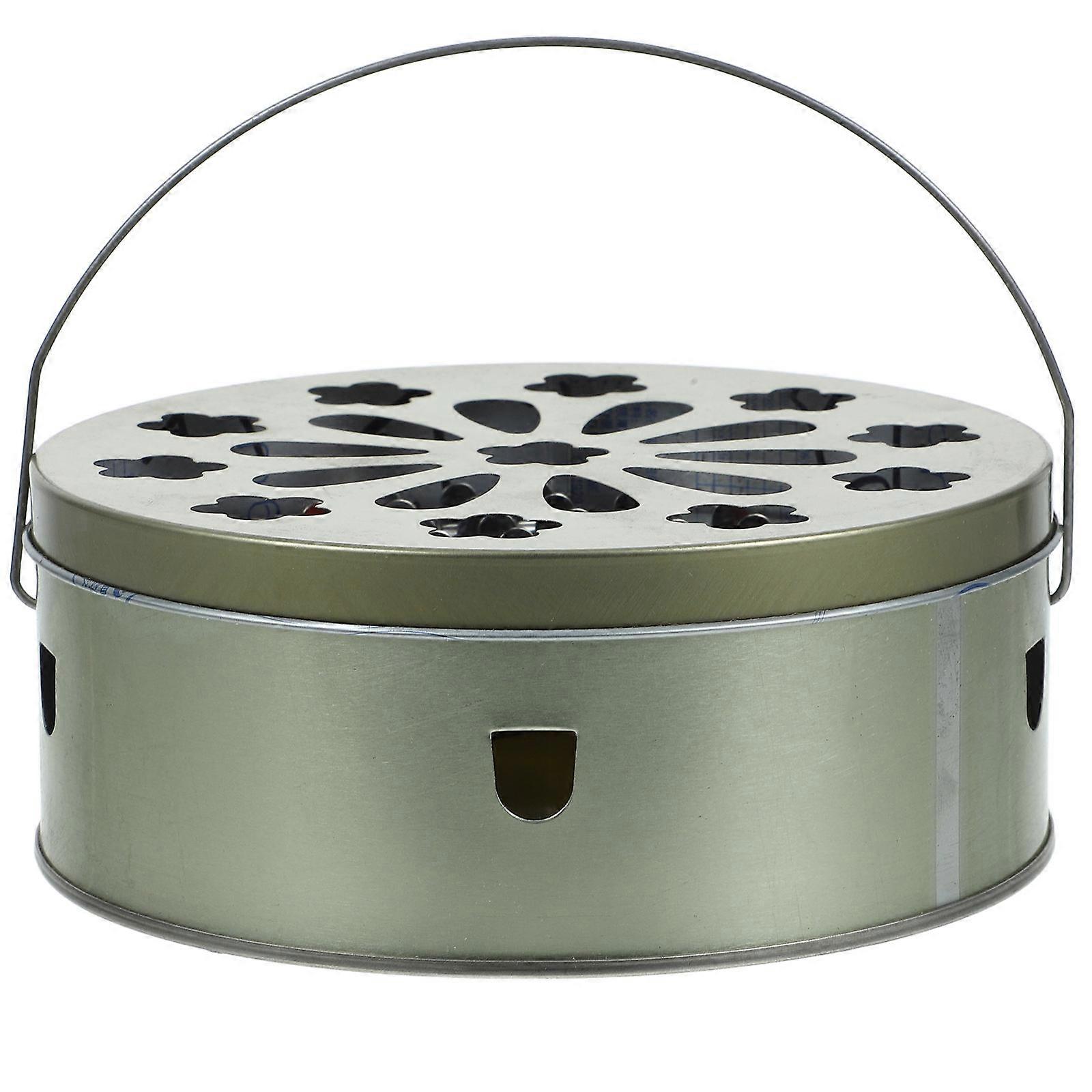 Khaki Holder Iron Incense Burner for Storage Use