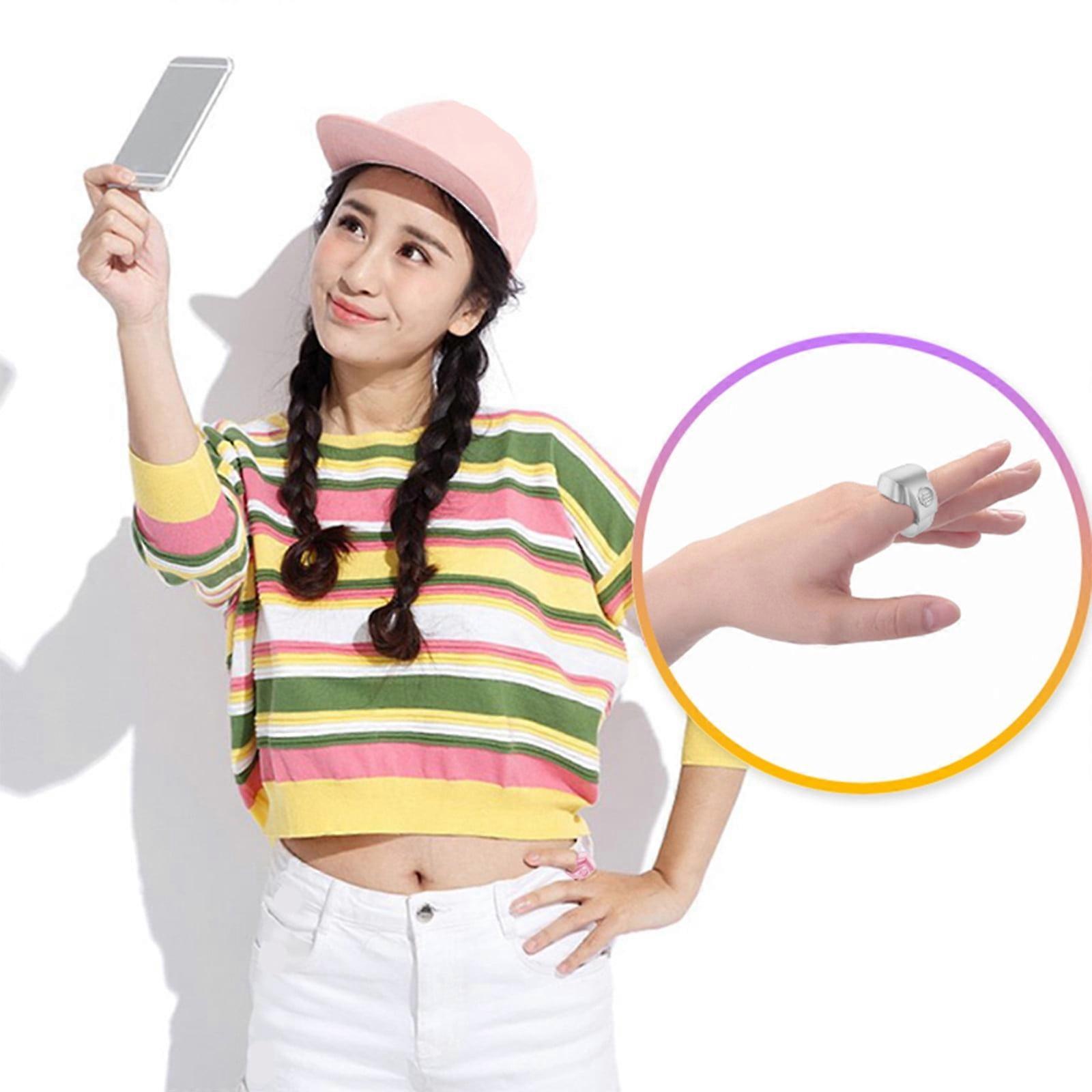 lulshou Wireless Bluetooth Selfie Remote, Wearable Ring Compatible with Camera & Video, Mobile Phone Remote Control