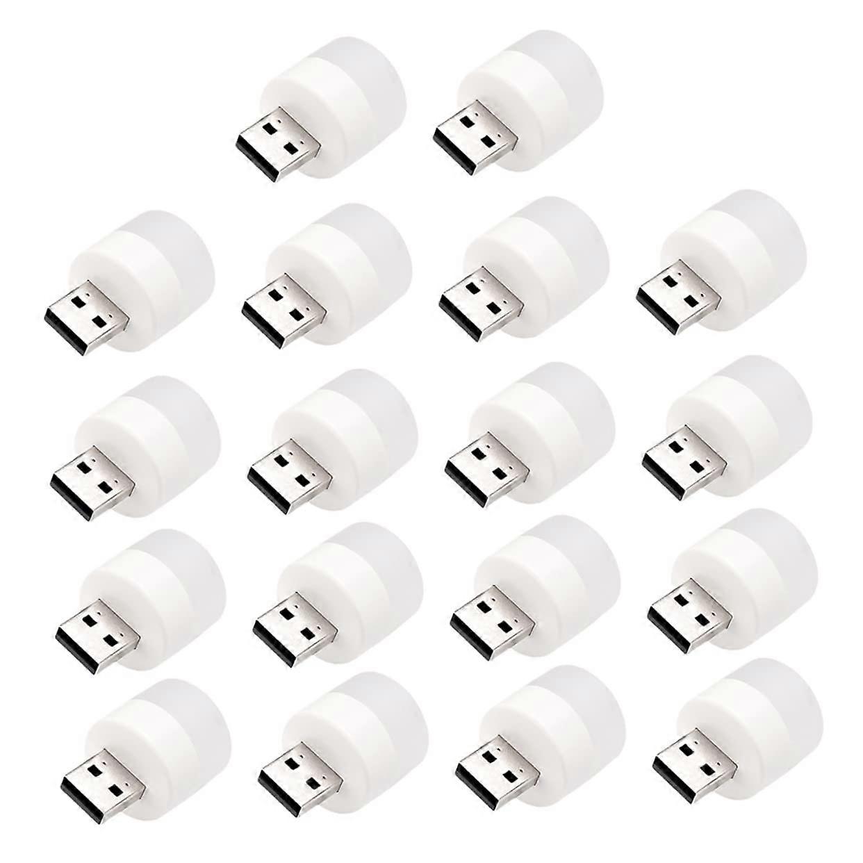 USB Night Light 18pcs Mini LED Lamp Energy Saving Soft Ambient Lighting for Car Bedroom Dorm