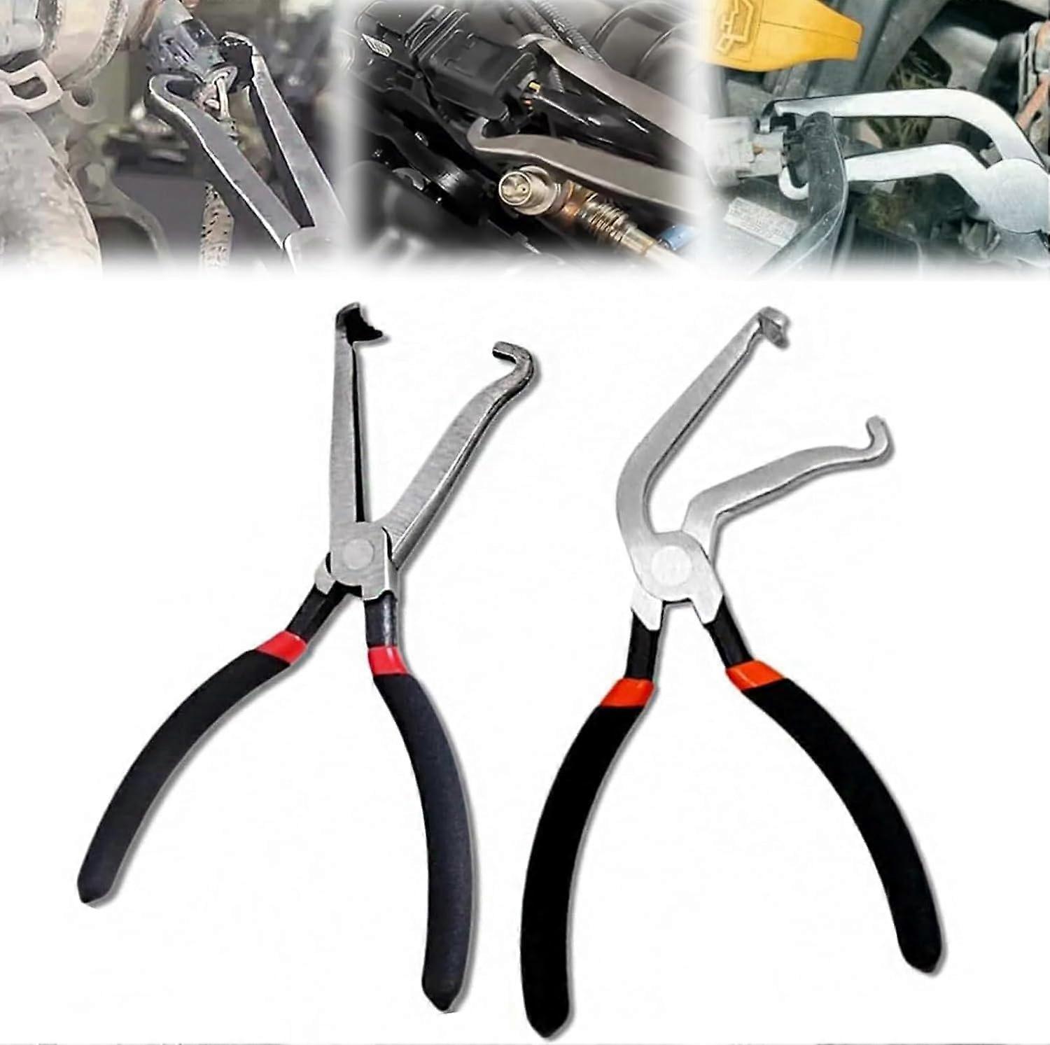 Electrical Disconnect Pliers Dual Pack, Quick Connector Release Tool with Non‑Slip Grip for Car and Truck