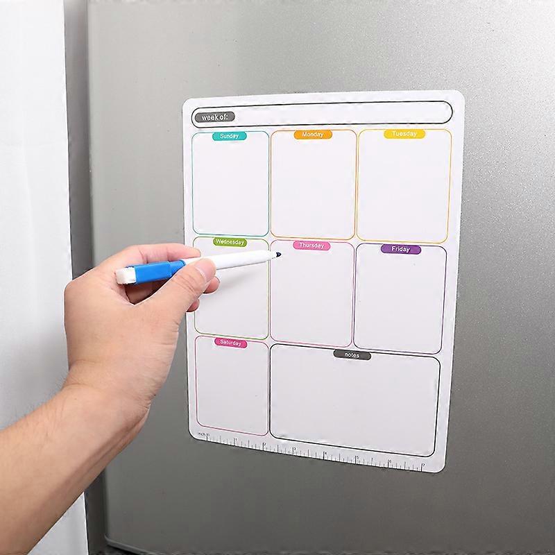 Dry Erase Magnetic Calendar - Reusable Monthly Planner Set?