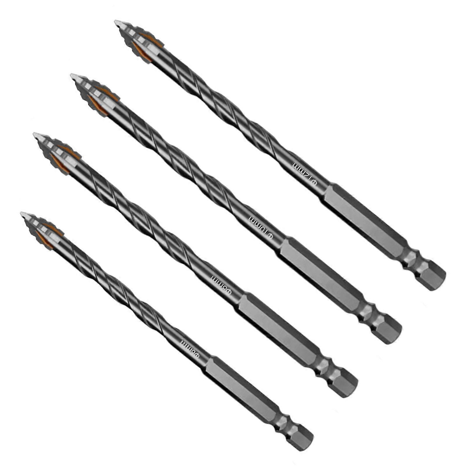 6/8/10/12mm Eccentric Twist Drill Bit Obliqued Head Eccentric Drill Bit Concrete Industrial Drill Bit Opener Multicolor