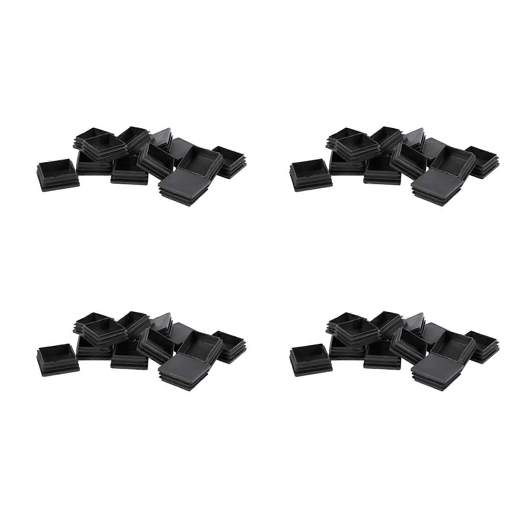 50mm x 50mm Plastic Square End Blind Plugs Cap Pipe Inserts 48Pcs