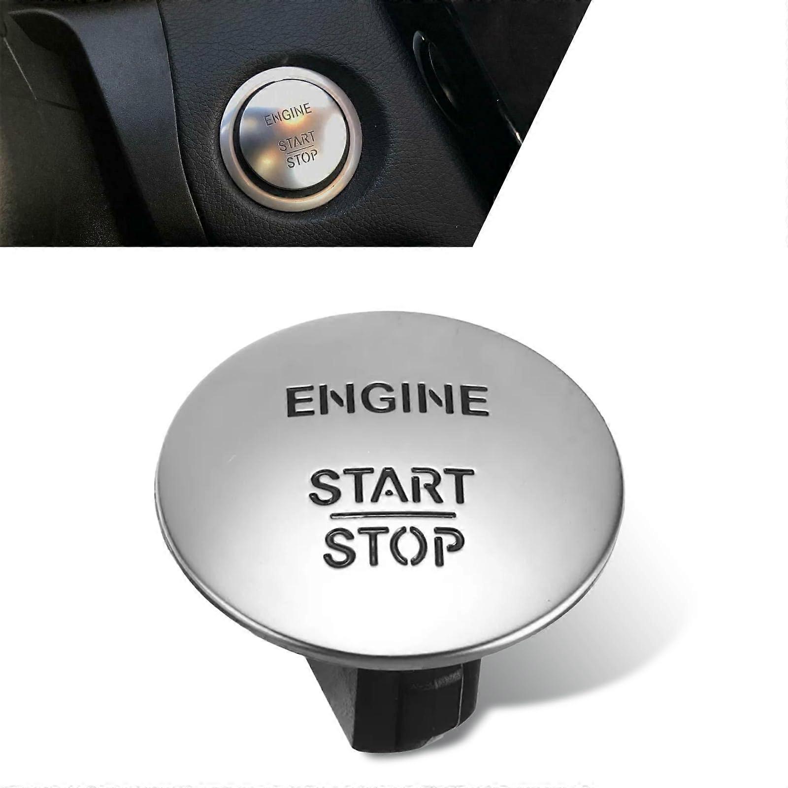 Push Start Button Silver 2215450714 for Mercedes S M GL Class, Exact Fit Durable Ignition Switch