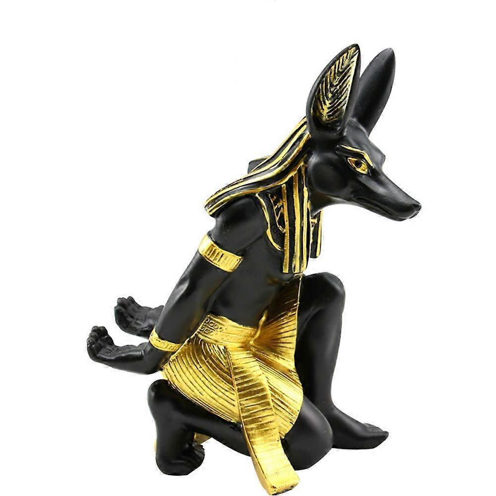 Egyptian Anubis Wine Bottle Holder with Exotic Design for Kitchen or Bar Decoration