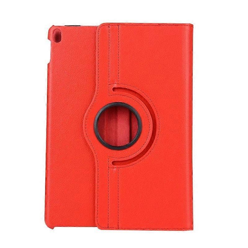 Stylish Case For Ipad 10 10.9" Bright Red Litchi Texture Rotating Leather