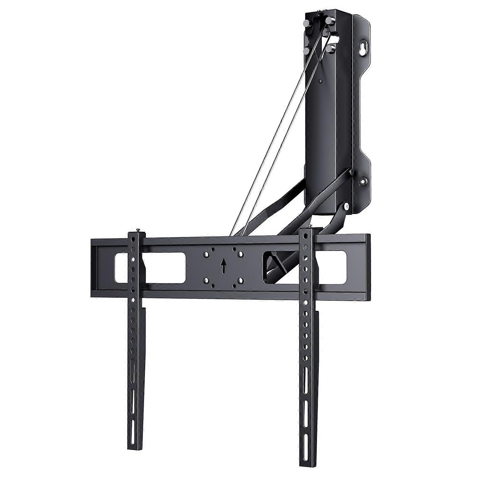 Motorized Pull Down TV Mount Over Fireplace with Remote, Full Motion Height Adjustable Bracket 3270'
