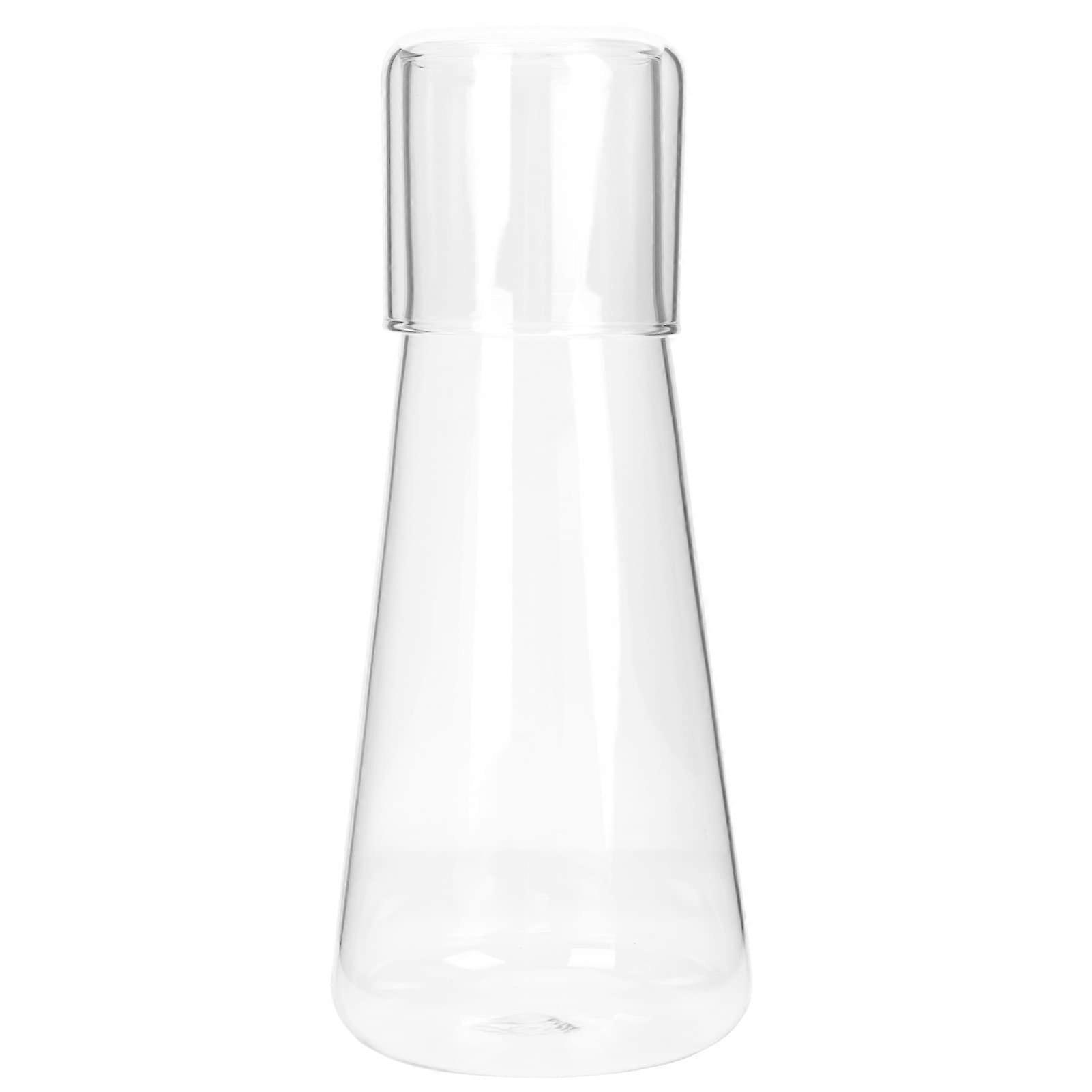 Glass Water Pitcher HeatResistant Large Capacity with Lid and Cups for Juice Iced Tea Sangria