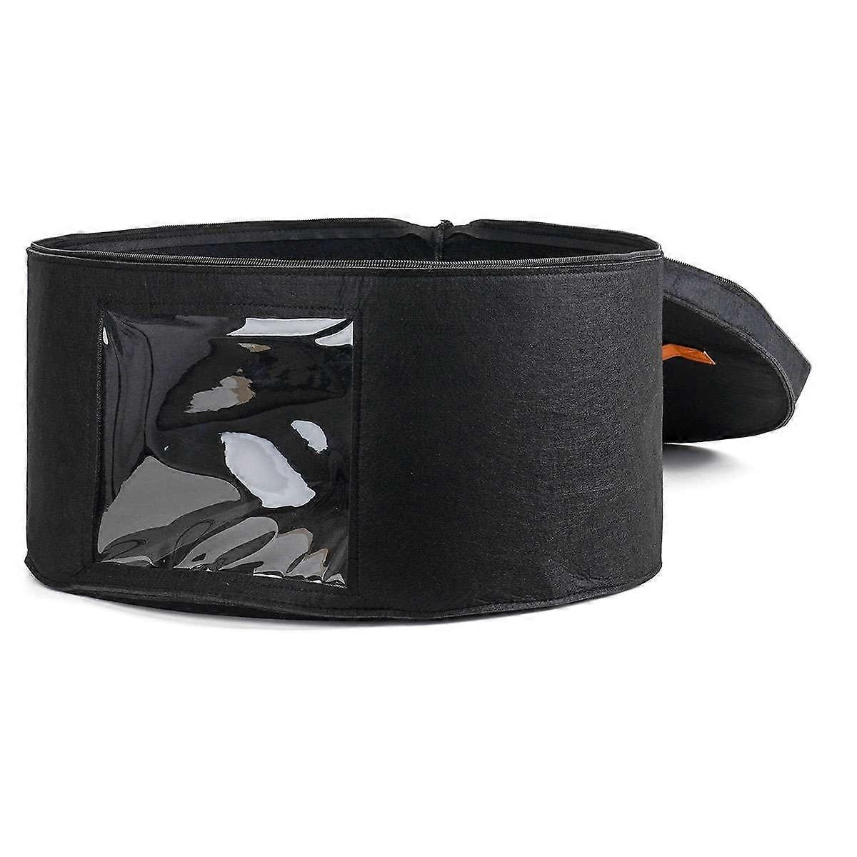 Hat Storage Box, Large Travel Round Hat Carrier Case Organizer Container