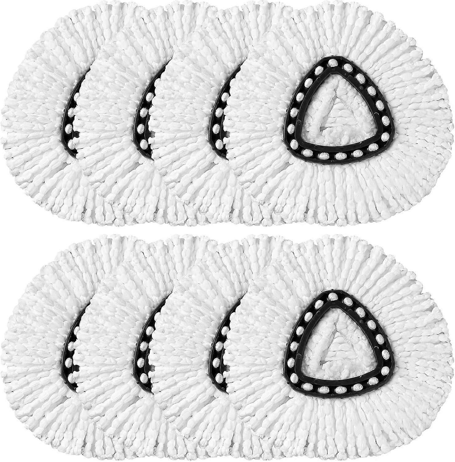 HOMEXCEL Mop Replacement Heads Compatible with O-Cedar EasyWring Spin Mops 8 Pack-Washable Microfiber Spin Head Refills-Easy Cleaning Mop Head Replace