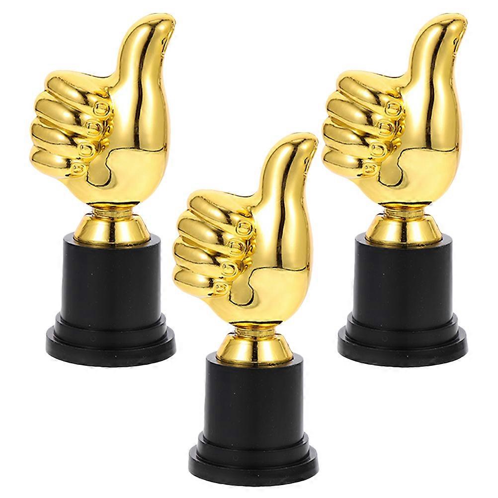 Children's Award Trophy Thumb Up Design for Competition 3Pcs Set