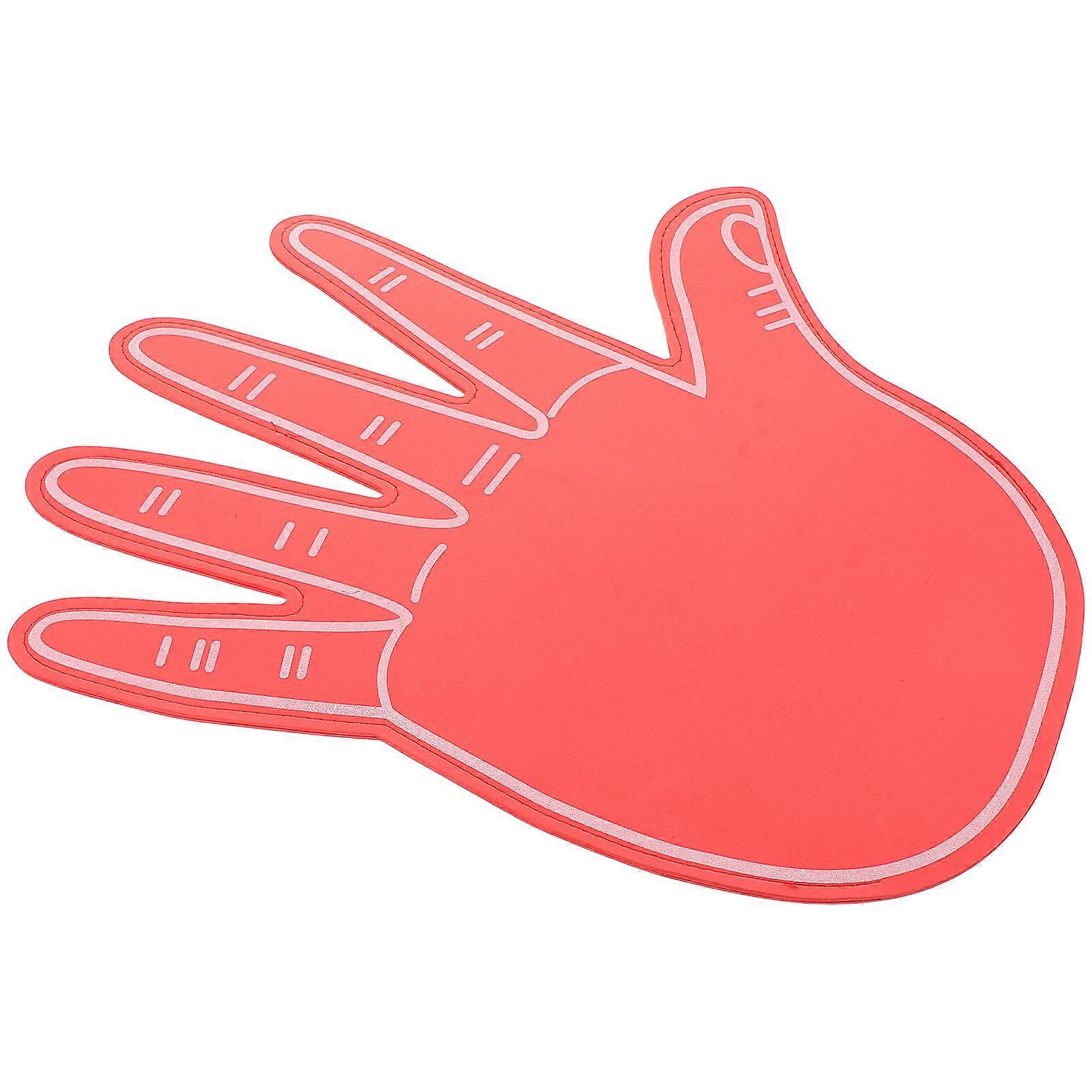 Manos de espuma rojas para animadoras Mano de espuma gigante para animar a Eva