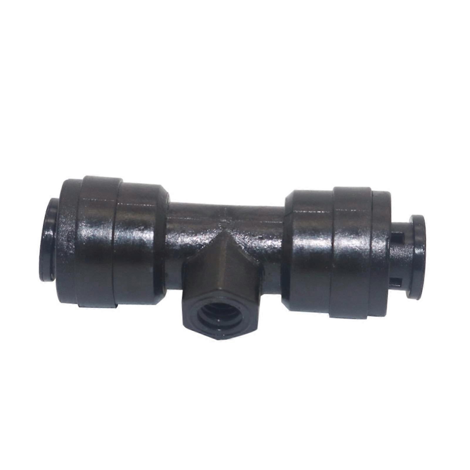 50 Pcs 1/4 Inch Misting Nozzle Tee Connector Plastic Slip Lock Irrigation Pipe Fitting for Garden