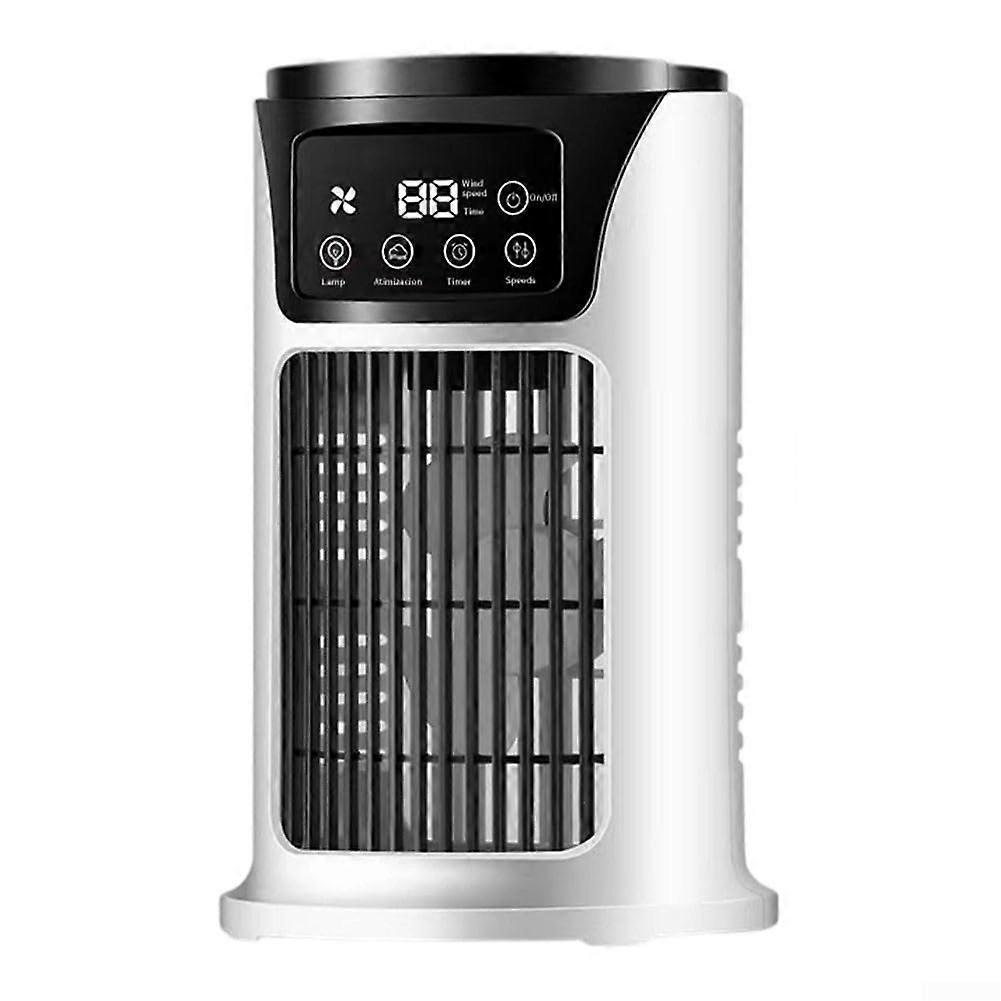 Portable Air Cooler with 300ml Water Tank, 6 Speeds, Timer, and Humidifying Atomizer Function