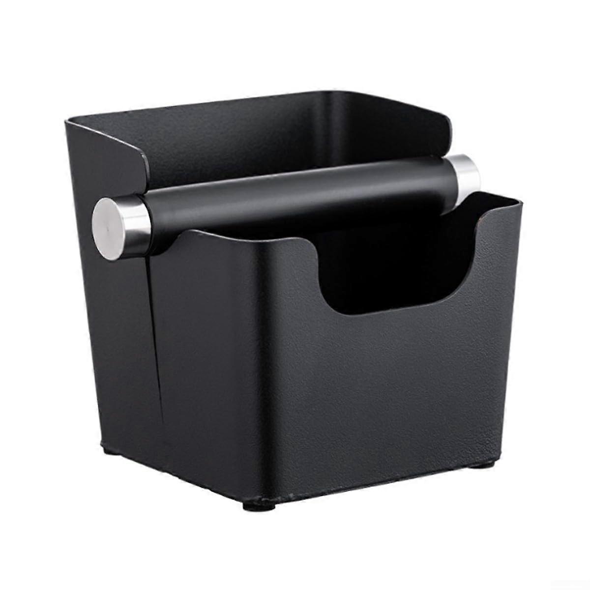 Espresso Knock Box with Removable Knock Bar, Mess Square Design, Fits Most Coffee Machines