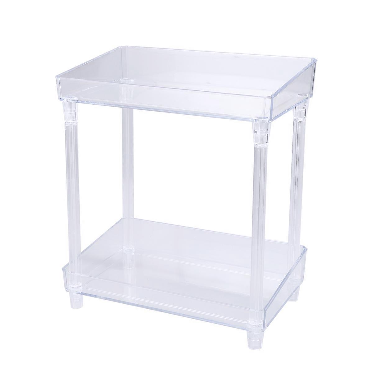 Desk Stand Rack Bathroom Two Layer Organizer for Cosmetic Use 2Pcs