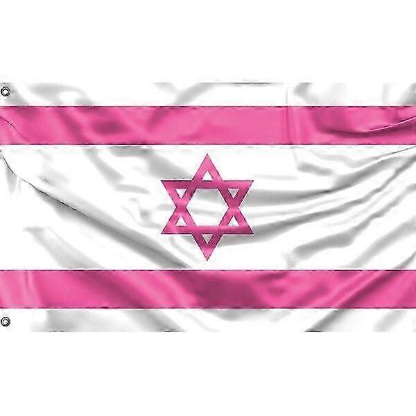 Pink Israel Flag Pattern 305