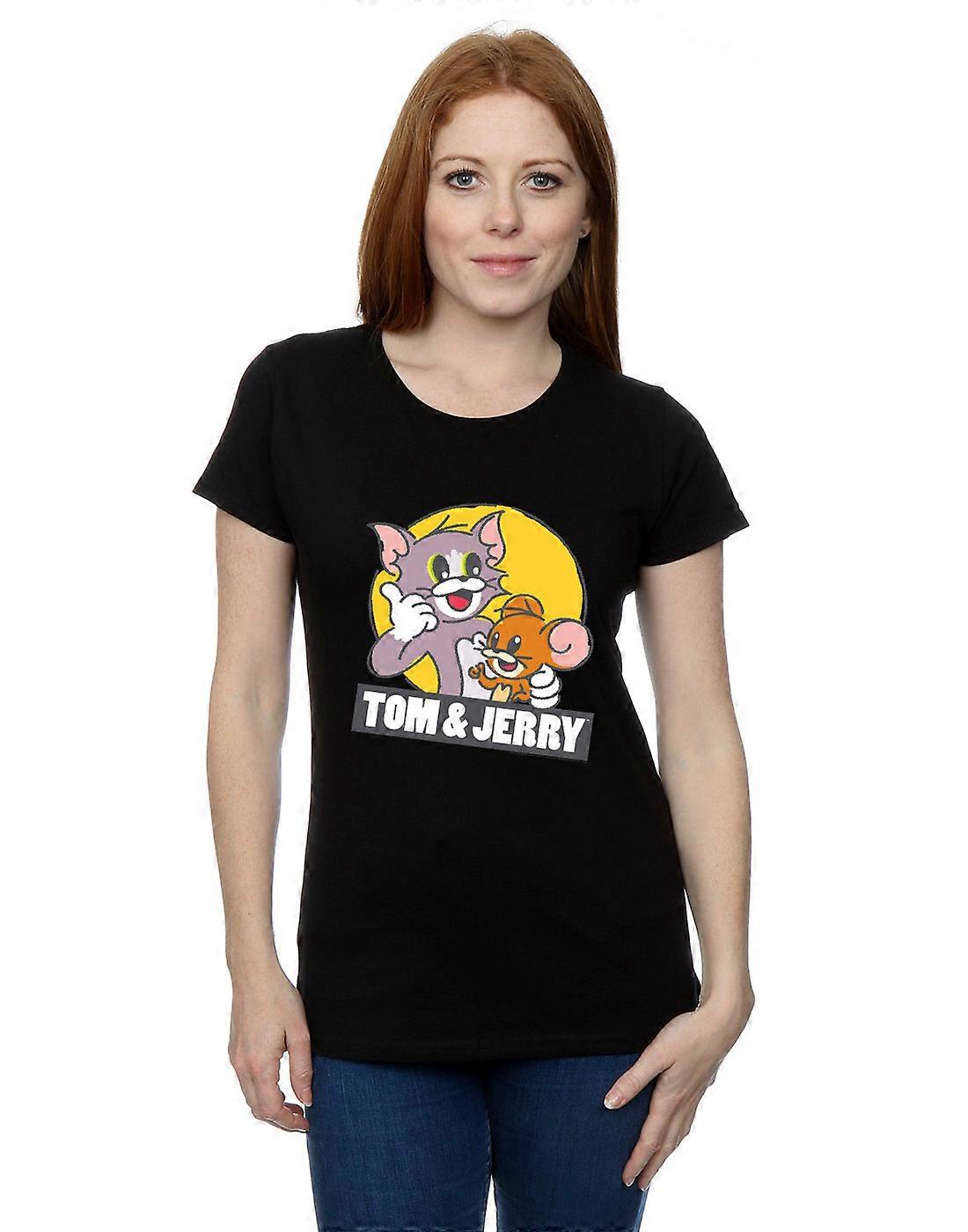 Tom e Jerry Women's Sketch Logo T-Shirt