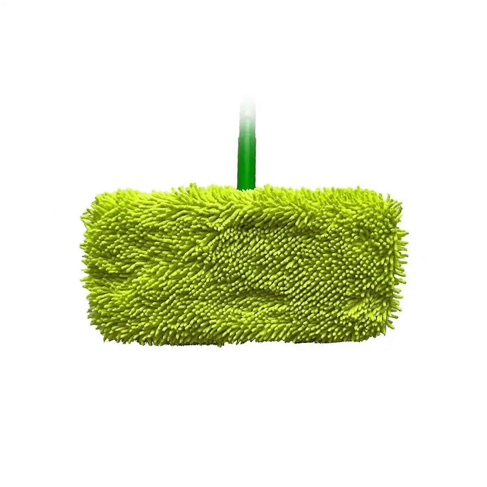 Reusable Microfiber Mop Pad for Sweeper Floor Cleaning, Washable Chenille 25.4cm Chartreuse